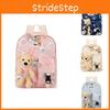 Cute Lightweight Kids Backpack Oxford Cloth Bear Print For School Use