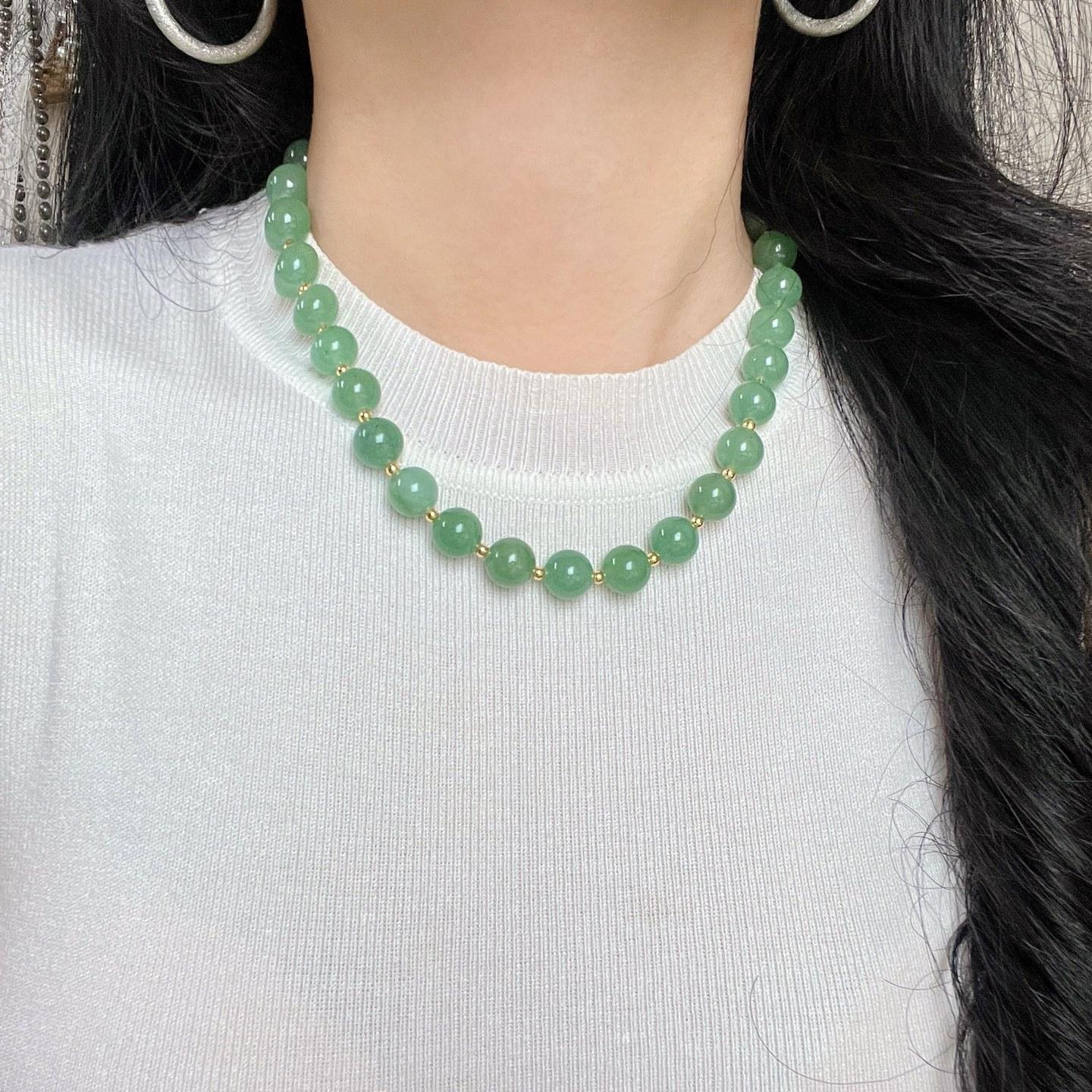 10Mm Noble Wizard Of Oz Dongling Jade Design Sense Necklace Clavicle Chain
