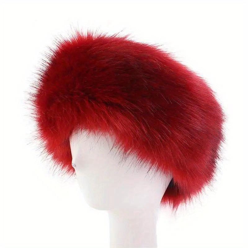 Winter Imitation Fox Fur Keepwarm Headband Fashionable Hair Accessories For Women Girls