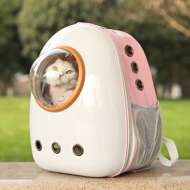 High Quality Pet Cat Carrier Backpack Cat Space Capsule Window Transport Carrying Breathable Travel Bag Bubble Astronaut