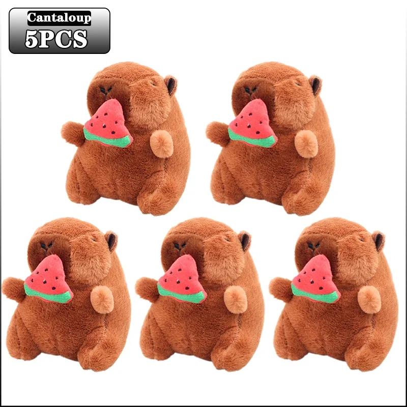 20pcs Photo Props Baby Photography Capybara Pendant Cute Cartoon Animal Keychain with Bee Wings Dolphin Design for Newborn Shoot