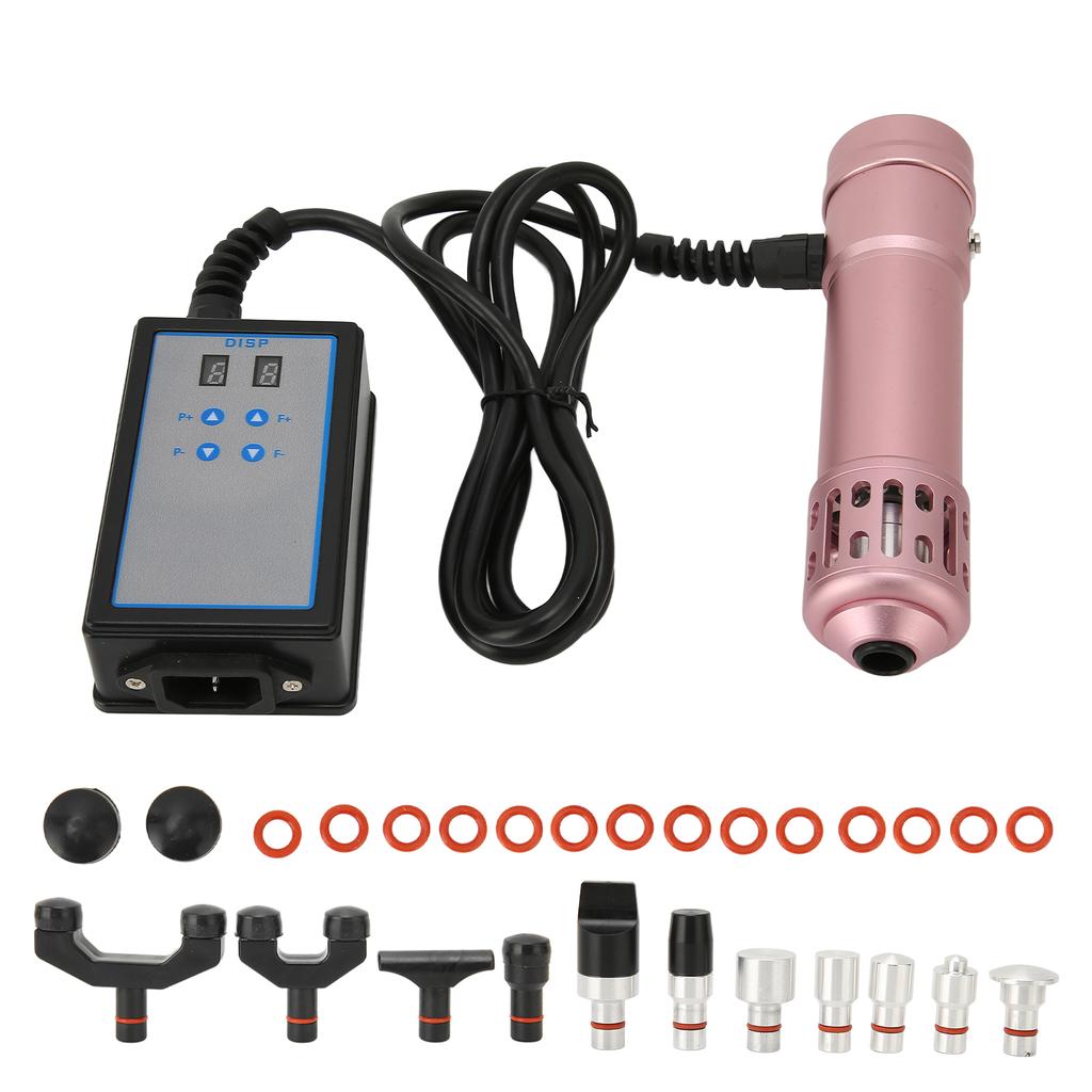 ED Shockwave Therapy Machine Adjustable Gears 11 Massage Heads Extracorporeal Treatment Device Rose