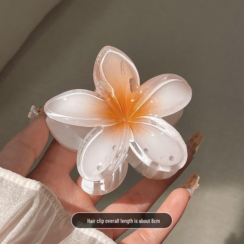 Kreuz Hibiskus Krallenclip 2024: Elegantes High-End-Haaraccessoire für Damen für Dutt & Große Frisuren