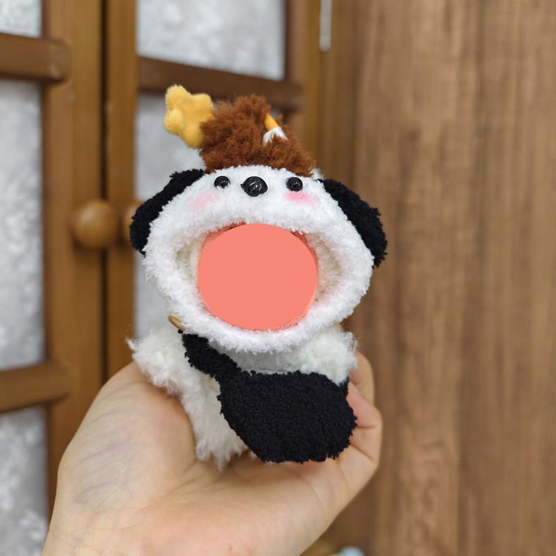 [Cloth Only] 10CM Doll Clothes Twinkle Twinkle Handmade pink Pig Head Cover Bag Set Exquisite Accessories
