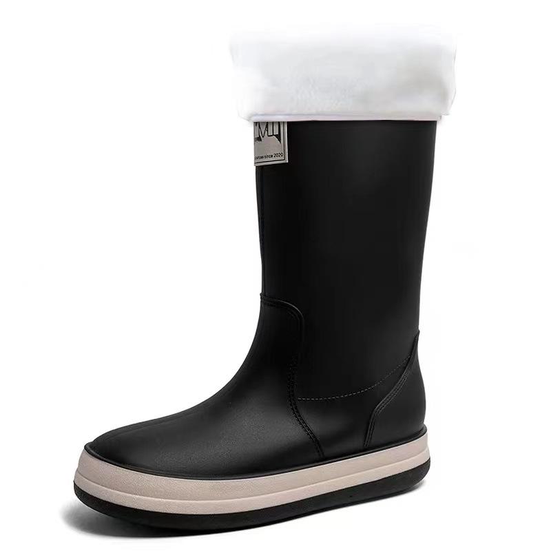 

Модные резиновые сапоги для мужчин и женщин, высокие сапоги для кемпинга, забродная обувь для рыбалки, нескользящие водонепроницаемые бахилы 44