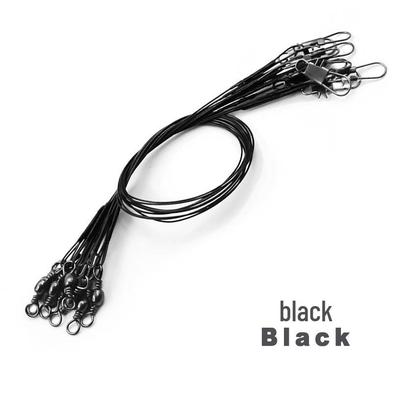 Beißfestes Stahlvorfach mit B-Typ Wirbel für Meeresangelzubehör