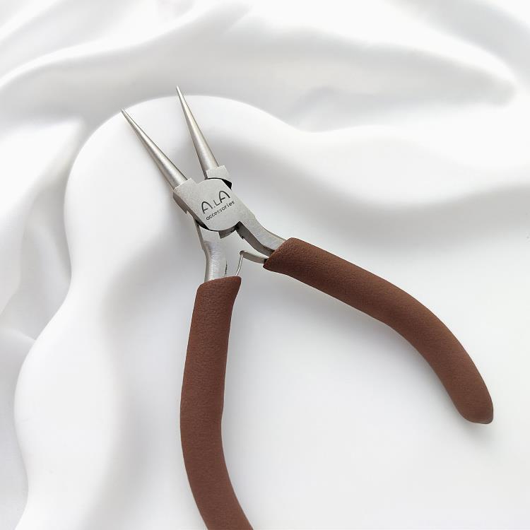 Handgefertigte Rundzange aus Kohlenstoffstahl für Schmuckherstellung und Drahtwickeln