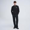 Giovanni Valentino Men's Wool Blend Half-Zip Mock Neck Sweater