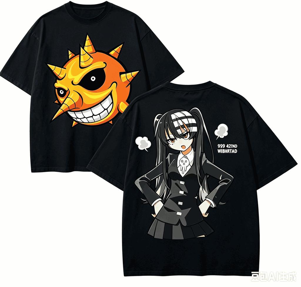 Soul Eater Anime Lover TShirt Harajuku Cotton NewModel High Street Retro Fashion Oversized Unisex Hot Product Soft Breathable