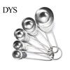Kitchen 5Pcs/Set Measuring Spoon Anti-rust Solid Stainless & Home Steel Spoons for