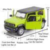 Échelle 1:26 Maquette de Voiture Jouet Suzuki Jimny Son et Lumière de Simulation Pull Back Alliage Moulé Sous Pression Véhicules Tout-Terrain Jouets de Décoration pour Enfants