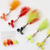 5Pcs Metal Baits Fishing Lures with Treble Hook Bright Color Compact Design Portable Rotating Sequins Crankbait for Bass Trout Perch