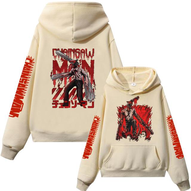 Frühling und Herbst Neuer Animations-Peripherie-Druckpullover Herren Trendmarke Lockerer Freizeit-Kapuzenpullover