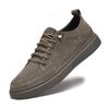 2024 European New Shoes for Men Genuine Leather Casual Shoes Retro Suede Flat Skateboard Shoes Street Fashion Sneaker 38-46