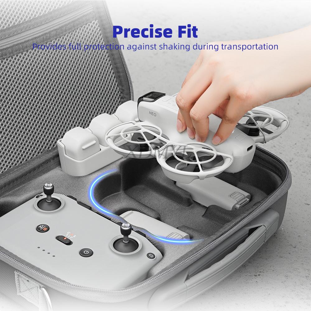 

Portable Waterproof Storage Bag For DJI NEO Carrying Case Hand-held Protective Shoulder Bag For DJI NEO Drone Accessories сірий