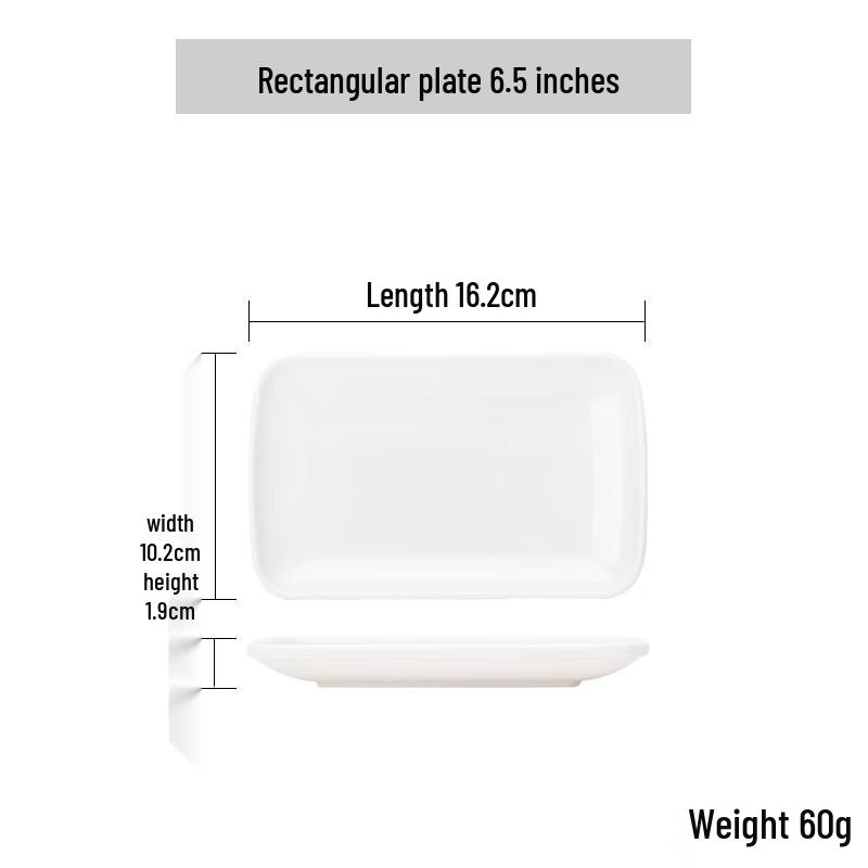 Qianxing White Melamine Serving Plates