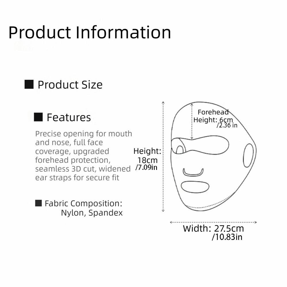 Adjustable Summer Ice Silk Mask Thin Sunshade Face Cover UV Protection Breathable Sunscreen Mask Riding