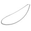 [Cenote] 4mm Azuki Bean Silver Chain with White Finish [Silver Accessory] C0002 50cm