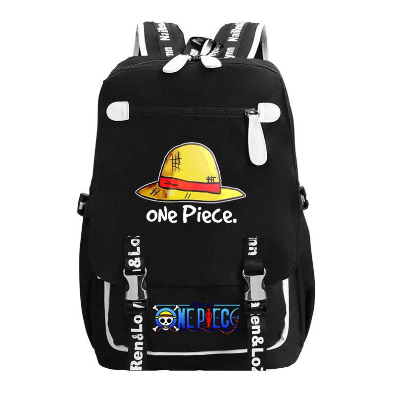 RiMan ONE PIECE Luffiello School Bag Boys ins Trendy Cool Large Capacity College Student Backpack