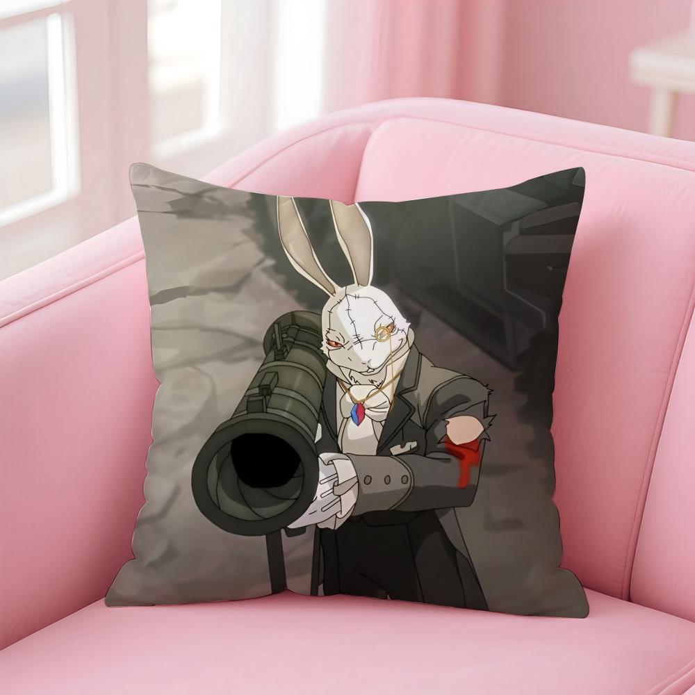 Cool Hot Game DDevil May Cry Cushion Cover Pillowcase Short Plush Invisible Zipper Room Sofa Cushion Cover