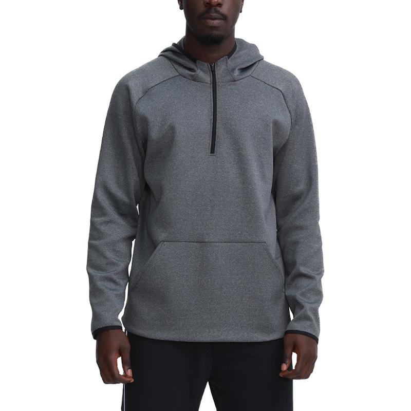 Men's Quick-Dry Outdoor Sports Hoodie for Running and Training - Loose Fit, Plus Size