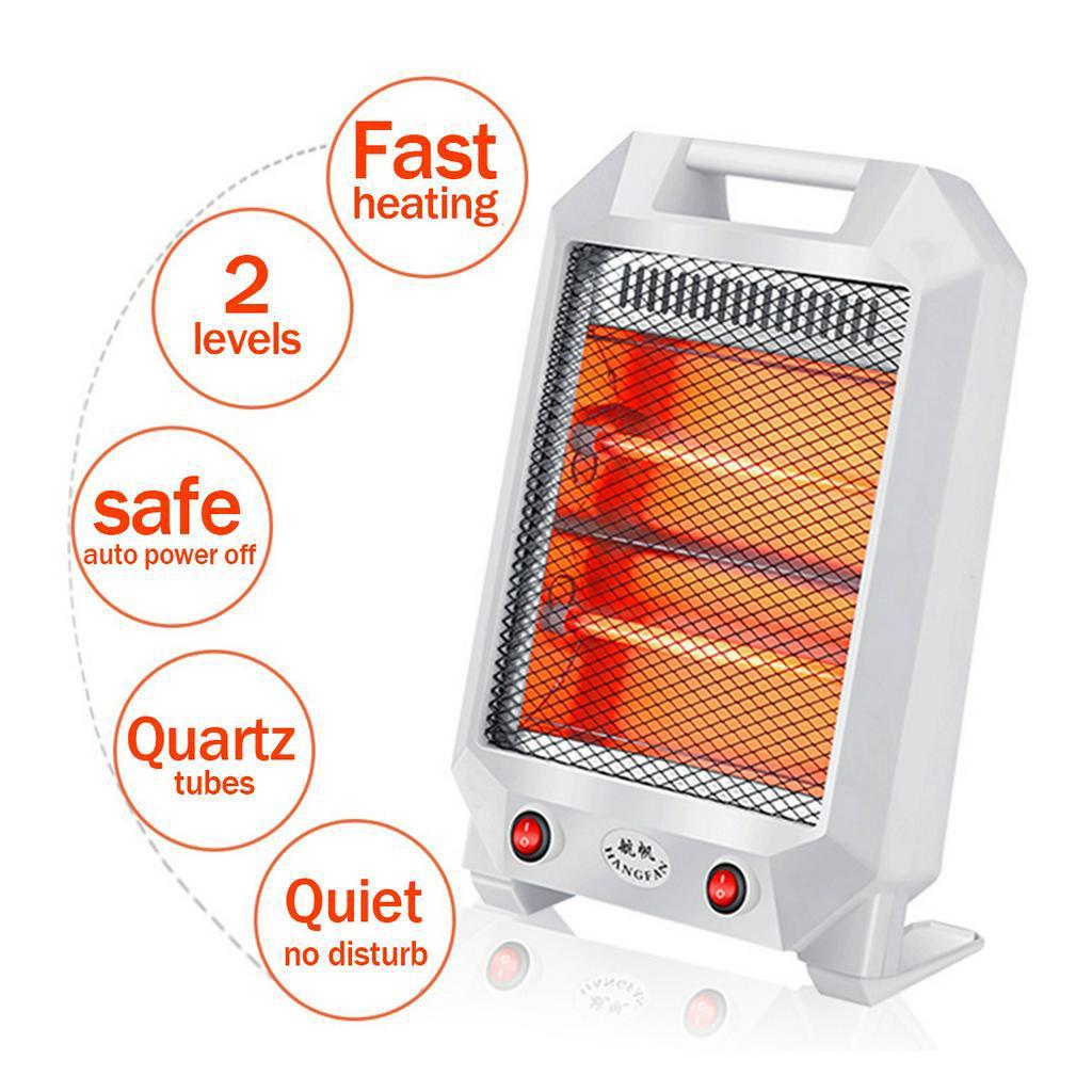 

220V 600W 25*6.5*37cm Winter Warmer Fan Silent Home Office Desktop White Portable Electric Heater