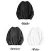 Plus Size 300 Jin Men's Loose Fit Drop Shoulder Crew Neck Solid Sweatshirt