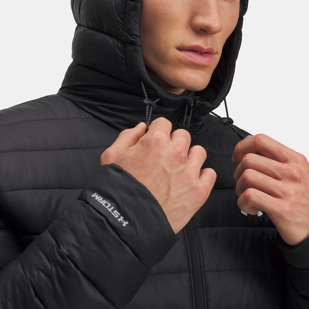 Under Armour Hooded Zip-Up Woven Warm Jacket Men Jackets 6006363-001