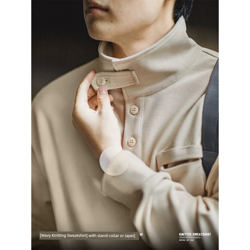 Marden Casual Sweatshirt Lapel Polo Shirt Spring Overalls