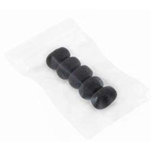 3.5cm Microphone Sponge Windscreen for Small Microphones, 10mm Diameter, Broadcast, 5-Pack, Black