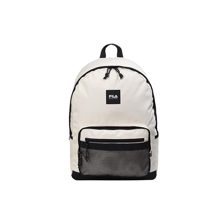 New FILA Polyester Backpack Regular Unisex White FS3BPC5005X-CRM