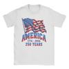 Funny Anniversary USA TShirt Unisex Crew Neck Cotton T Shirts Short Sleeve Tee Shirt Printing Clothes