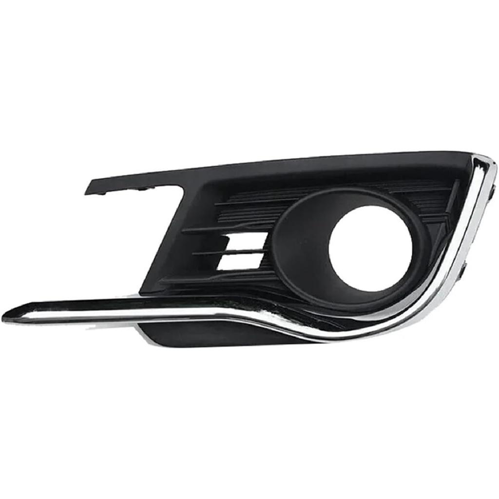 Car Front Bumper Fog Light Cover with Chrome Trim Strip Compatible for Suzuki Ciaz 2015-2017 Car Fog Lamp Grille Bezel(1 Pair)