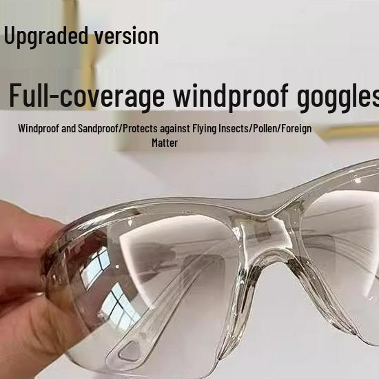 Stoßfeste Schutzbrille: Staubdichte, sanddichte, winddichte Brille zum Radfahren und Sonnenschutz