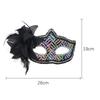 Beauty Princess Mask Colorful Half-Face Mask Masquerade Ball Mask Plastic For Masquerade Ball Halloween Festival