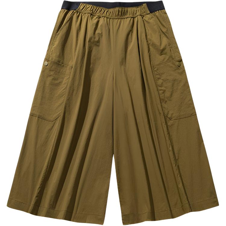 Anta Life Series Color Block Sports Simple Loose Comfortable Versatile Mid Waist Straight Leg Elastic Casual Shorts Women Shorts 162528508-1