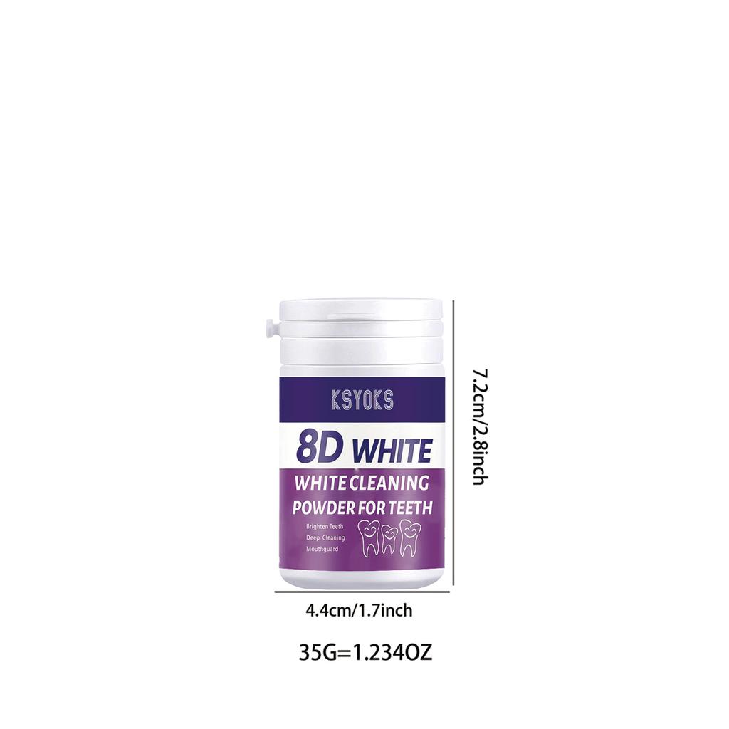 The mild formula of tooth powder is suitable for people with sensitive teeth, cleaning and caring for enamel at the same time