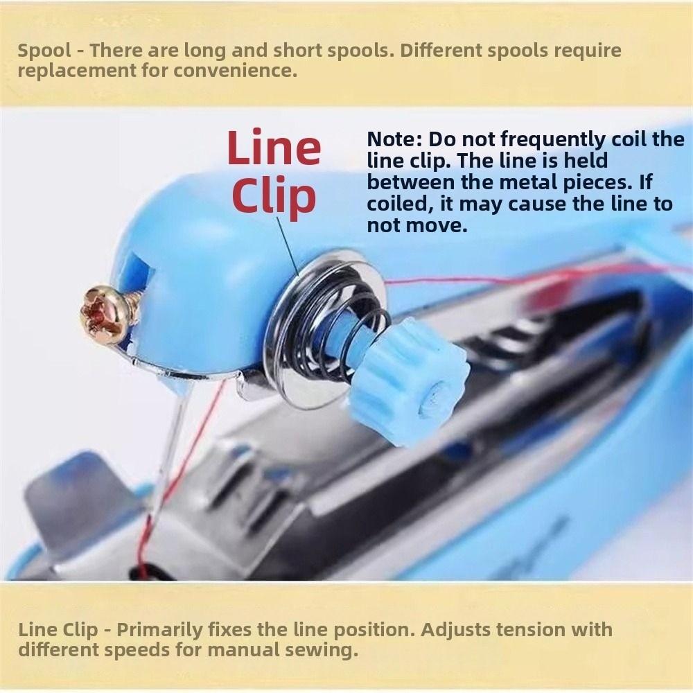 Small Size Portable Sewing Machine Easy One-Hand Operation Mini Sewing Machine  Needlework