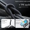 Jiletang 100W Aluminum Alloy PD20 Fast Charging Braided Cable for Mobile Phones, 66W Flash Charging, Digital Display