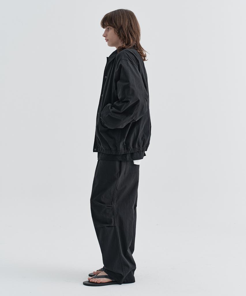 Ezio Nylon Coach Jacket_Black