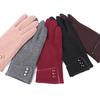 1 Pair Cozy Winter Fleece Gloves Gift Autumn Keep Warm Snow Delicate Design Minimalistic Christmas Gloves
