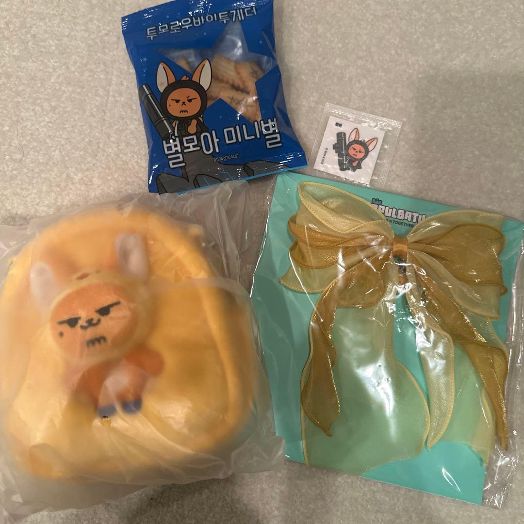 [Б/У] TXT Ёнджун Purbat Хванчхун Карп Мульти-кошелек Ленточная конфета