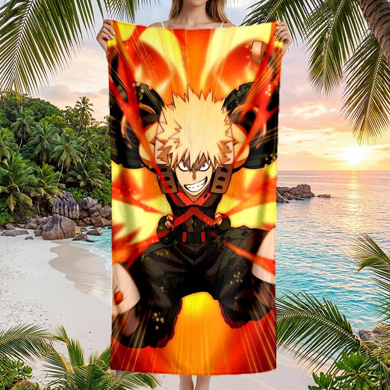Bakugou Fashion Beach Towel: Ideal for Summer Adventures Soft, absorbent and quick drying suitable for swimming and bathing