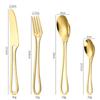 4Pcs/1Set Novelty Dinnerware Tableware Set 304 Stainless Steel Reusable Travel Cutlery Spoon Fork Knife Camping Utensils