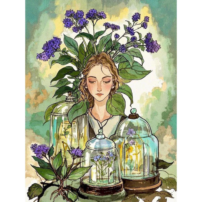

CHENISTORY Frame Paint By Number Flowers Drawing On Canvas HandPainted Painting Art Gift DIY Pictures By Number Kits Home Decor 20x30cm no frame