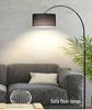 Modern Minimalist LED Feather Floor Lamp for Living Room, Study, Bedroom, and Bedside