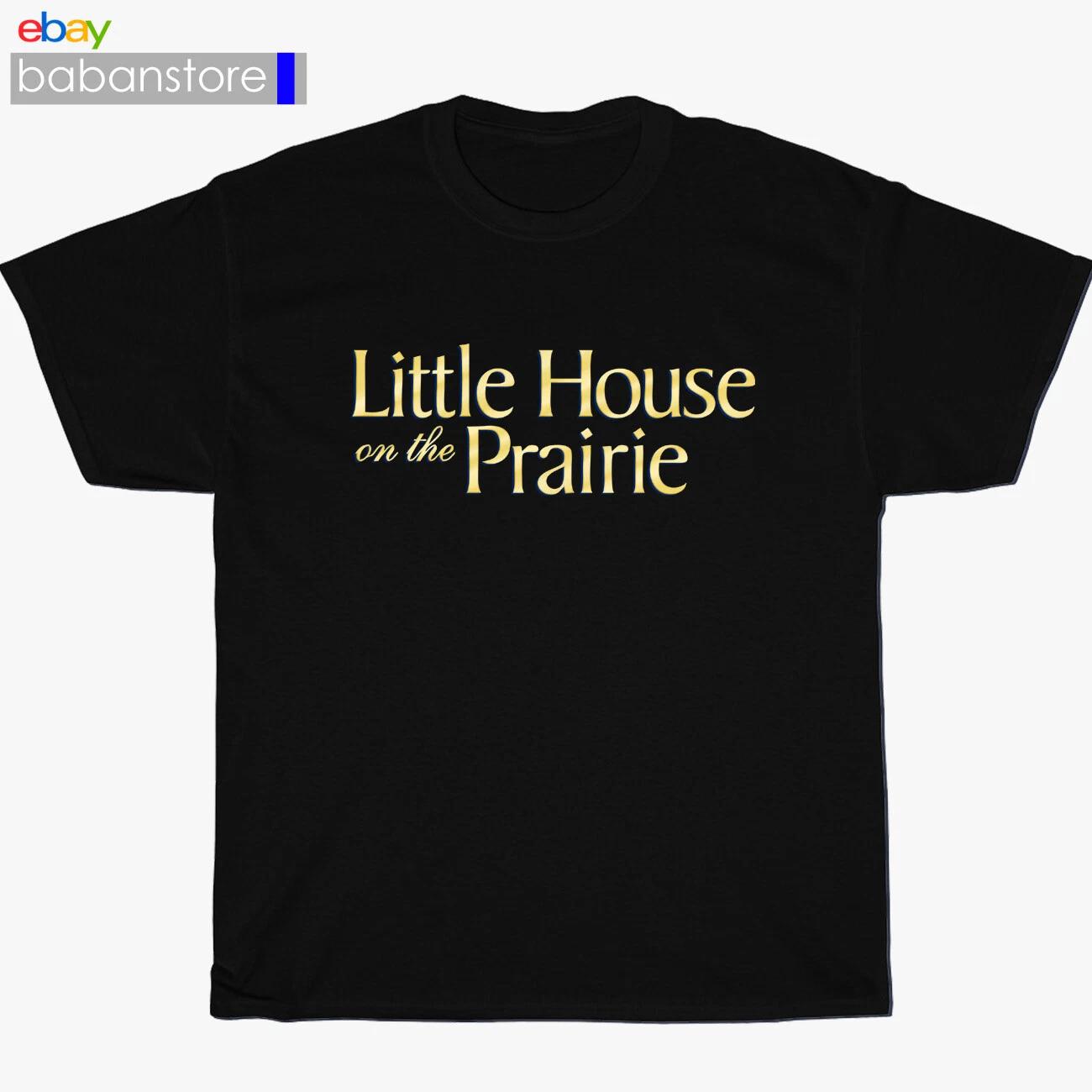 

New Little House On The Prairie TV Series Logo Black T shirt Size S-3XL S