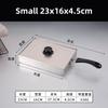Rechteckiger Edelstahl-Reistopf Xiangxi Maschinen-Backblech Formbox Reiskuchenform Kochtopf Dampfgarer Backblech mit Griff