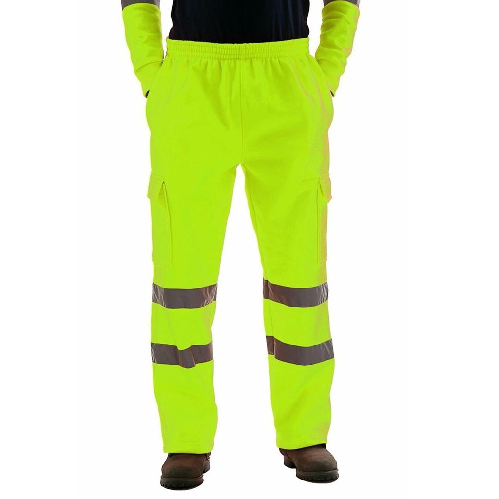 Men's  Sanitation Workers Reflective Stripes Work Clothes Two-piece Suit