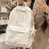 Schoolbag New 1011 Schoolbag Female Bow Junior High School Student Backpack High Value Cute Casual Large Capacity Backpack